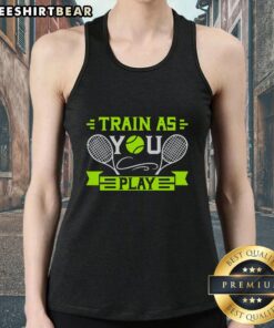 Premium Train As You Play Tennis Tank Top in vibrant colors, perfect for athletes seeking comfort and style on the court.