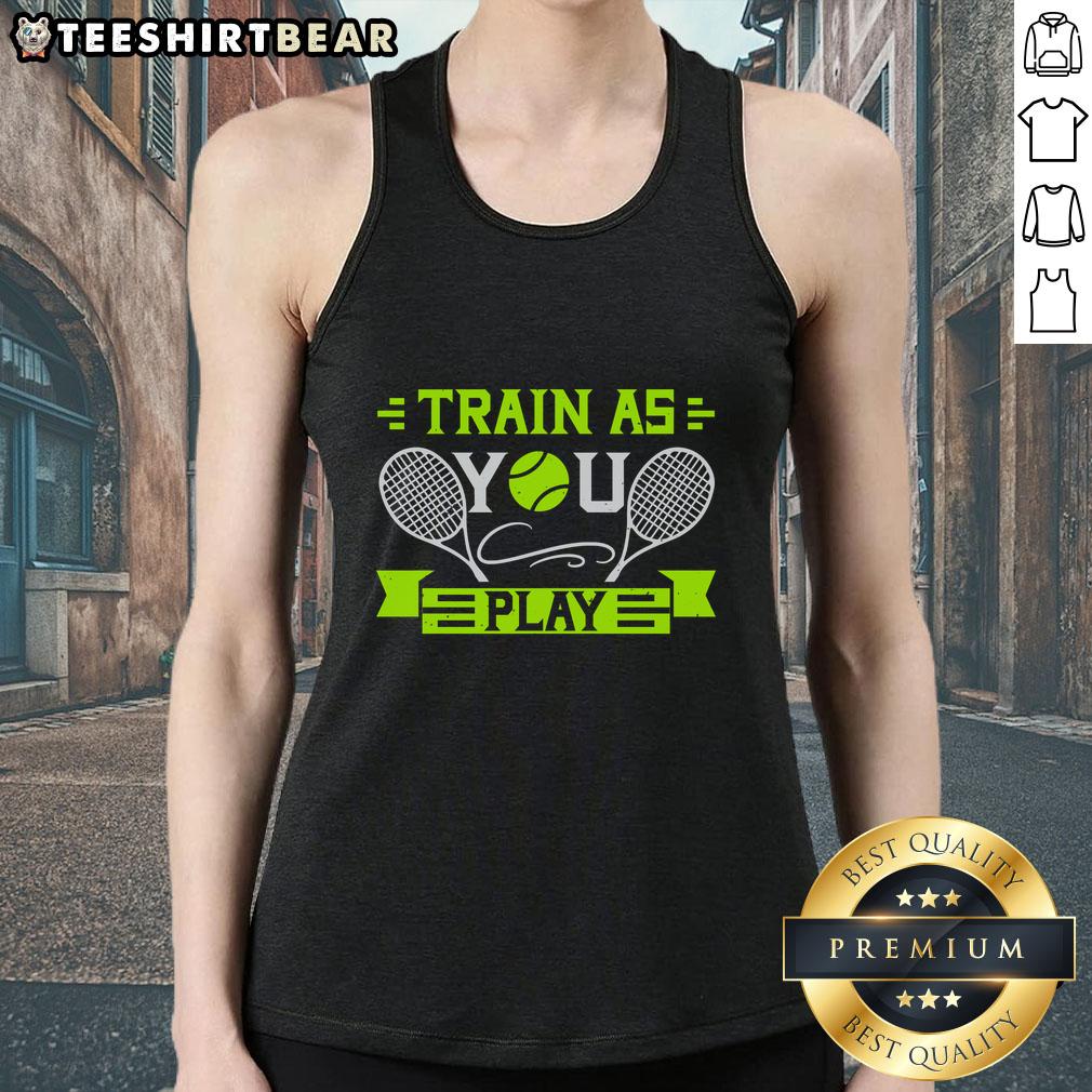 Premium Train As You Play Tennis Tank Top Premium Train As You Play Tennis Tank Top in vibrant colors, perfect for athletes seeking comfort and style on the court.