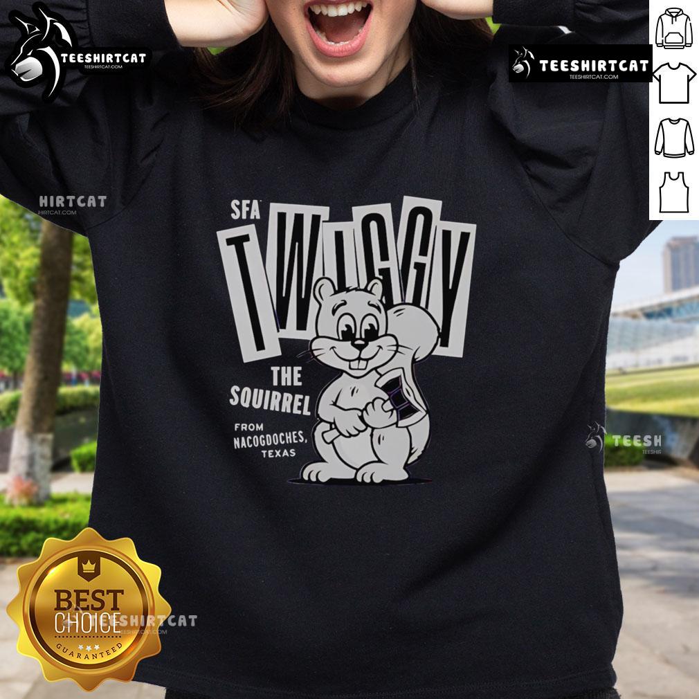 Premium Twiggy The Campus Squirrel Sweatshirt Premium Twiggy the Campus Squirrel sweatshirt featuring a playful squirrel design perfect for cozy campus wear.