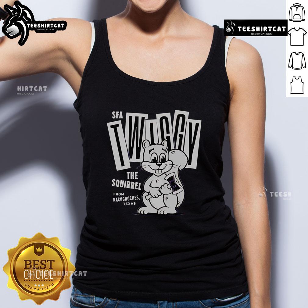 Premium Twiggy The Campus Squirrel Tank Top Premium Twiggy The Campus Squirrel Tank Top featuring a playful squirrel design on a stylish tank for casual wear.