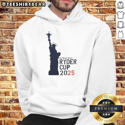Premium USA Ryder Cup 2025 Liberty Bethpage Black Hoodie featuring stylish design and comfortable fit for golf fans.