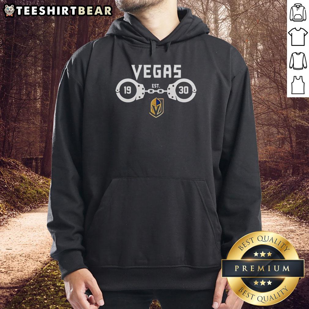 Premium Vegas Golden Knights Law Enforcement Appreciation Day Est 1930 Hoodie Alt Text: Premium Vegas Golden Knights Law Enforcement Appreciation Day hoodie, honoring heroes since 1930 in stylish black design.