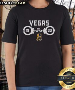 Premium Vegas Golden Knights Law Enforcement Appreciation Day tee for ladies, celebrating service since 1930.