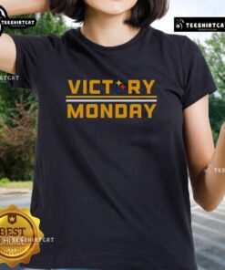 Premium Victory Monday Pittsburgh Steelers Ladies Tee featuring team colors and stylish design for female fans.