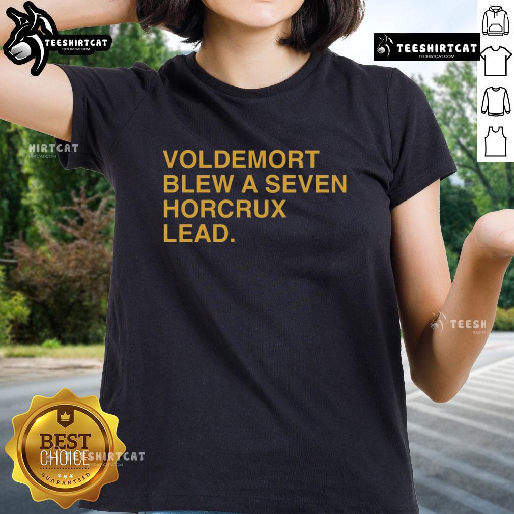 Premium Voldemort Blew A Seven Horcrux Lead Ladies Tee Premium Voldemort Blew A Seven Horcrux Lead Ladies Tee featuring a stylish design for Harry Potter fans.