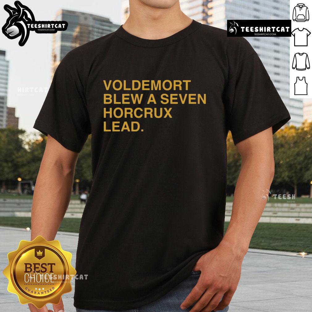 Premium Voldemort Blew A Seven Horcrux Lead T Shirt Premium Voldemort Blew A Seven Horcrux Lead T-Shirt featuring a unique design inspired by the Harry Potter series.