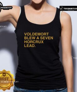 Premium Voldemort Blew a Seven Horcrux Lead Tank Top featuring a stylish design for Harry Potter fans.