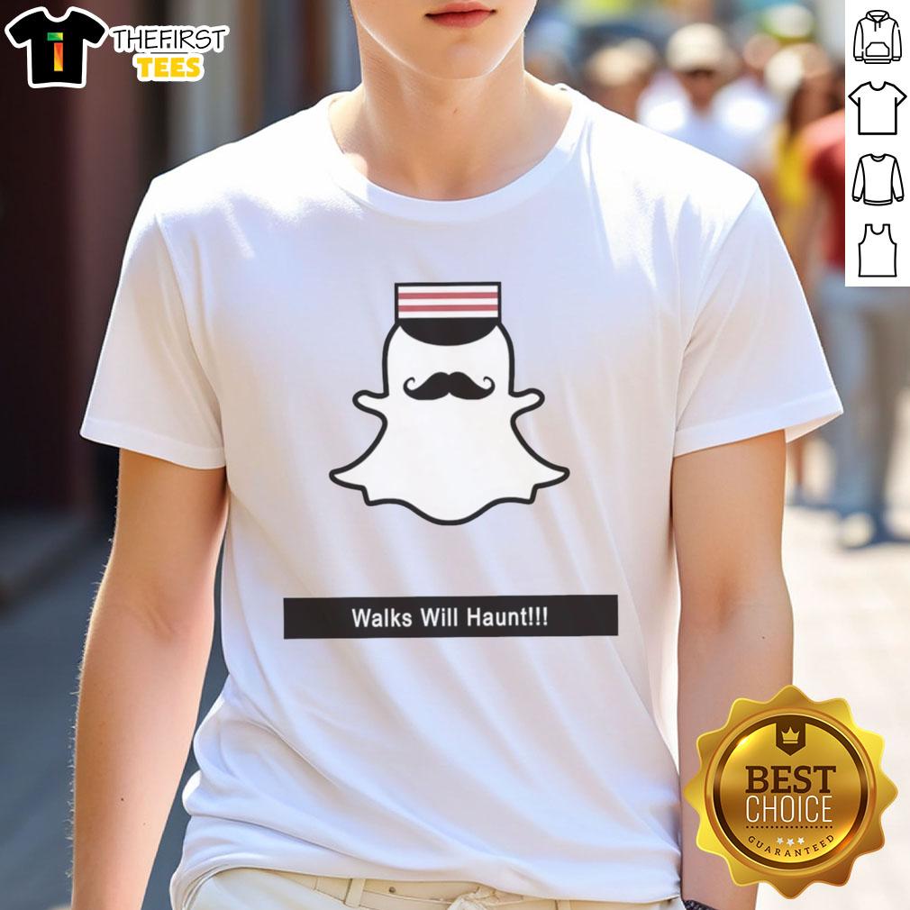premium-walks-will-haunt-snap-ghost-t-shirt-1 Premium Walks Will Haunt Snap Ghost T-Shirt featuring a spooky ghost design, perfect for Halloween and casual wear.