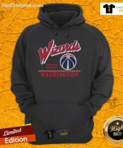 Premium Washington Wizards Fly By Vintage Hoodie featuring team colors and logo, perfect for fans and stylish comfort.