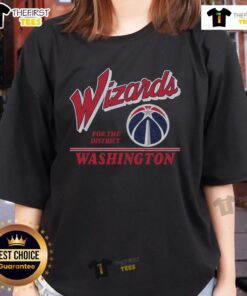 Premium Washington Wizards Fly By Vintage Ladies Tee in stylish design, perfect for fans of the NBA team.