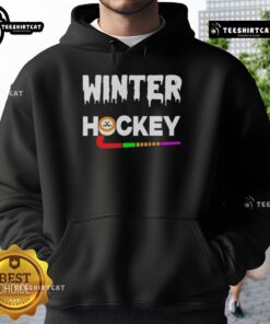 Premium Winter Hockey Logo Hoodie featuring a stylish design perfect for hockey fans and winter sports enthusiasts.