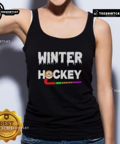 Premium Winter Hockey Logo Tank Top featuring a stylish design for hockey enthusiasts, perfect for winter sports wear.