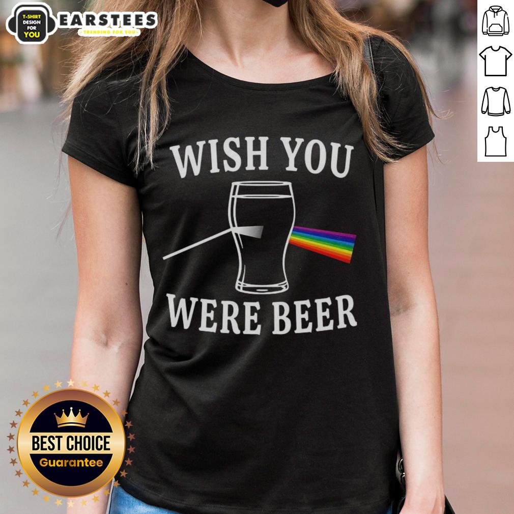 premium-wish-you-were-beer-the-dark-side-of-the-moon-light-scattering-ladies-tee Premium Wish You Were Beer Dark Side of the Moon Light Scattering Ladies Tee, featuring a vibrant moon graphic design.