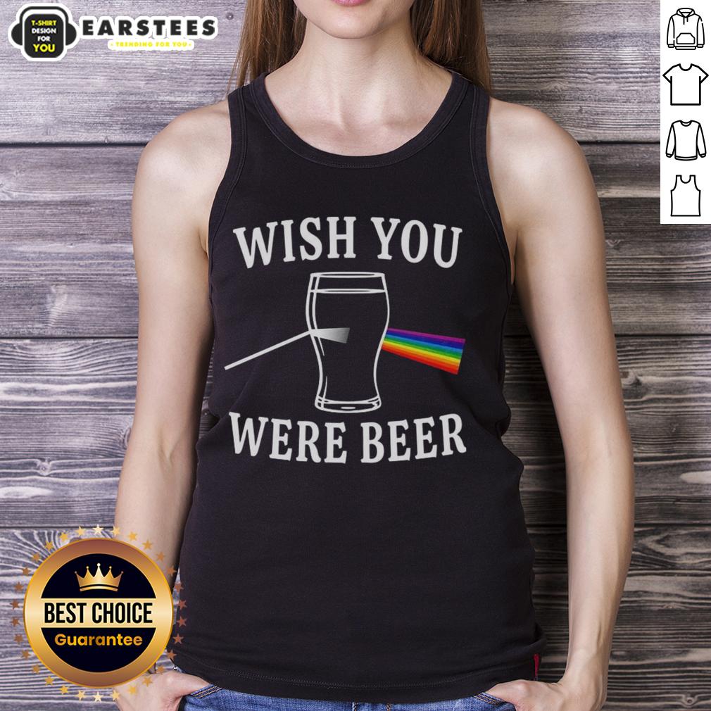 premium-wish-you-were-beer-the-dark-side-of-the-moon-light-scattering-tank-top Alt Text: Premium Wish You Were Beer Dark Side of the Moon light scattering tank top featuring colorful cosmic graphics.