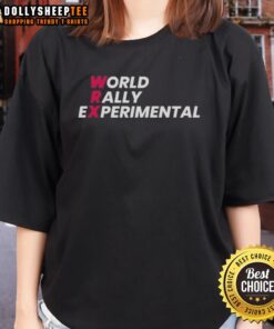 Premium World Rally Experimental Essential Ladies Tee in stylish design, perfect for rally fans and casual wear enthusiasts.
