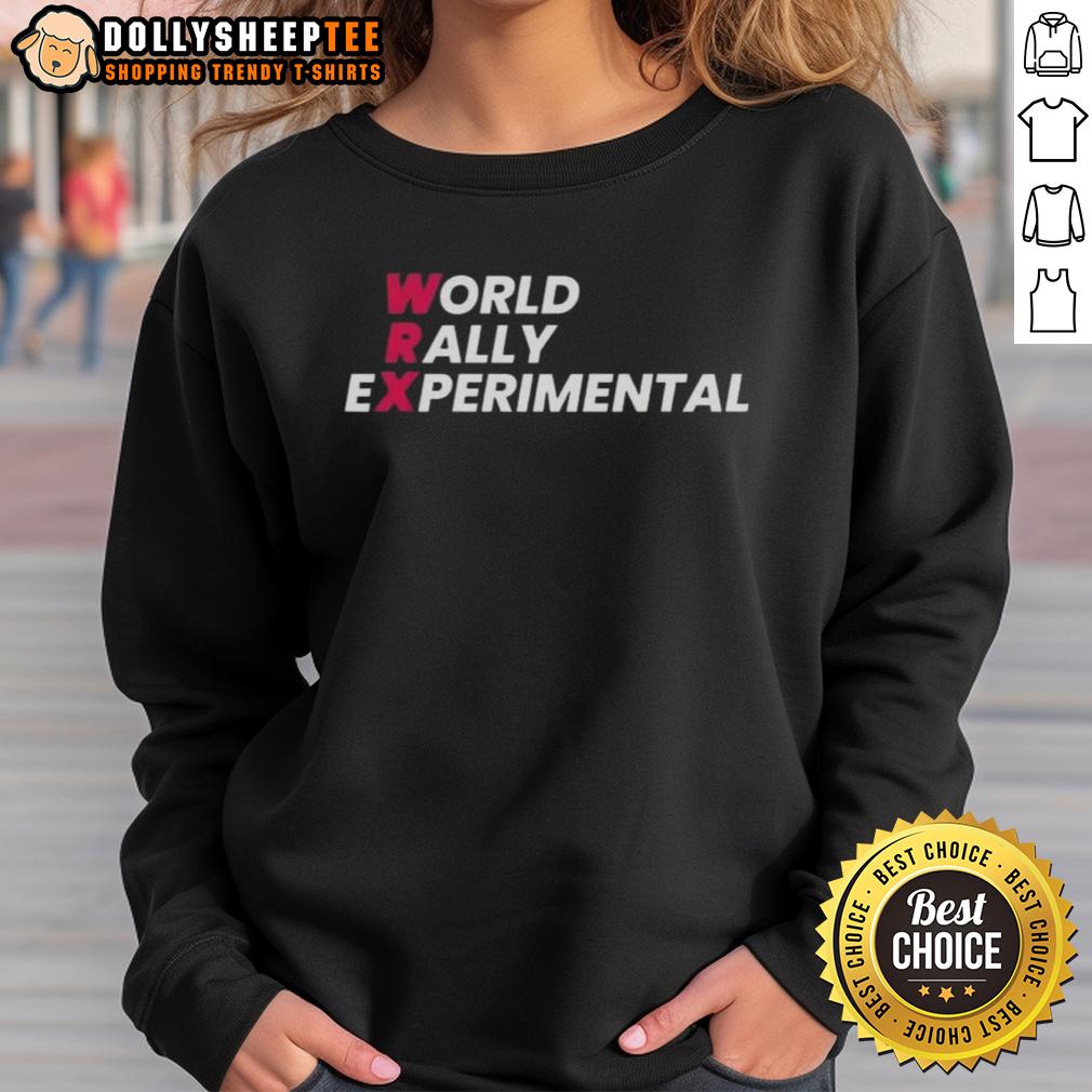 Premium World Rally Experimental Essential Sweatshirt Premium World Rally Experimental Essential Sweatshirt in stylish design, perfect for rally fans and casual wear.