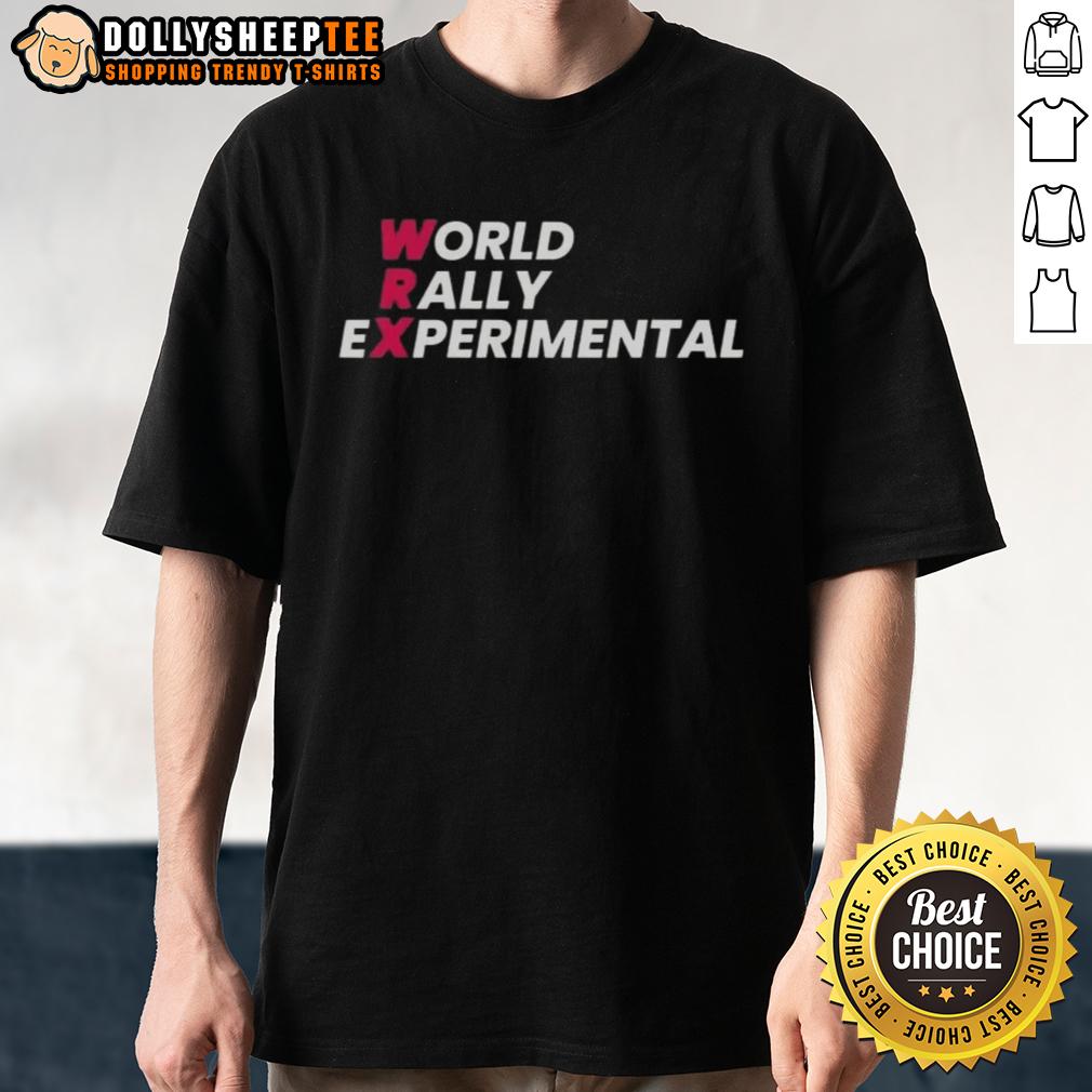 Premium World Rally Experimental Essential T Shirt Premium World Rally Experimental Essential T-Shirt featuring a dynamic design for rally enthusiasts and motorsport fans.