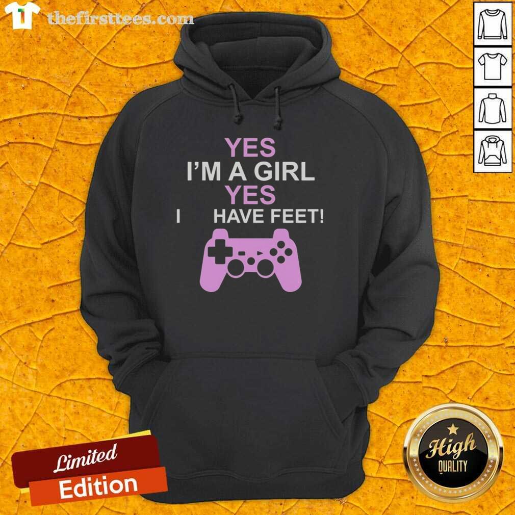 premium-yes-im-a-girl-yes-i-have-feet-hoodie Premium 'Yes I'm a Girl Yes I Have Feet' Hoodie in stylish design, perfect for casual wear and expressing personality.