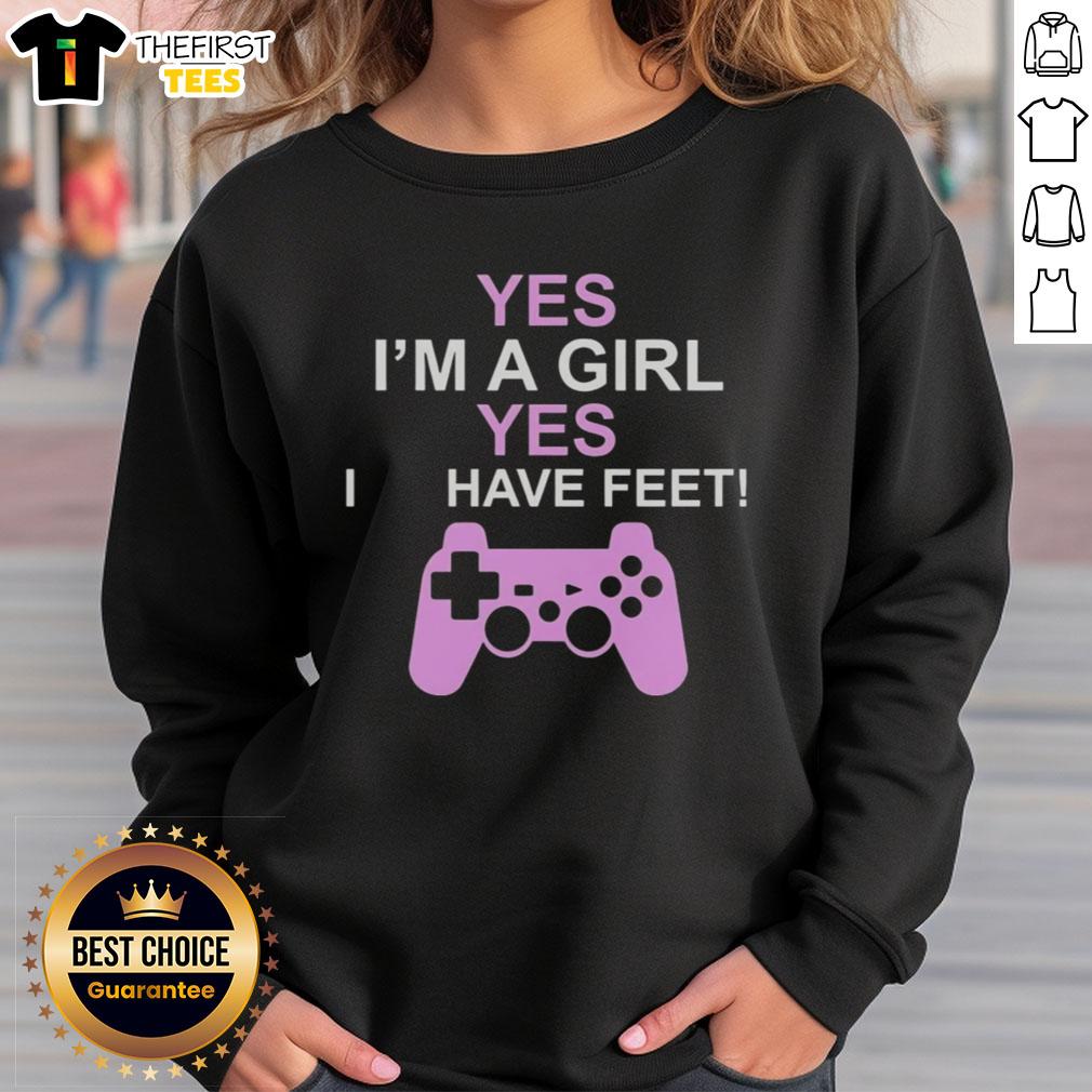 premium-yes-im-a-girl-yes-i-have-feet-sweatshirt Premium Yes I'm A Girl Yes I Have Feet Sweatshirt in stylish design, perfect for casual wear and expressing personality.