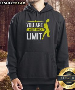 Alt Text: Premium 'You Are Your Only Limit' Tennis Hoodie in stylish design, perfect for tennis enthusiasts and athletes.