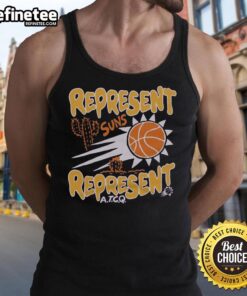 Pretty A Tribe Called Quest X Phoenix Suns Represent tank top showcasing vibrant design and team spirit.