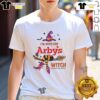 Pretty Arby's 'I'm With The Witch, She Has Me Under Her Spell' Halloween T-Shirt featuring a fun spooky design.