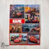 Pretty Awesome Disney Pixar Cars Collage Blanket Fleece Customized Blanket
