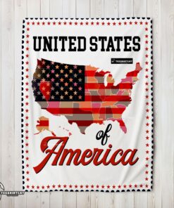 Pretty Awesome United States Of America Blanket Fleece Blanket