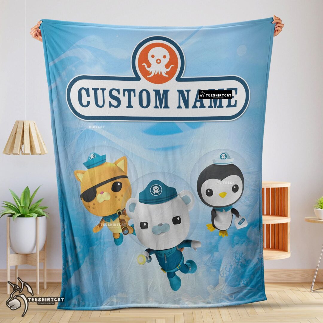 Pretty BBC The Octonauts Velveteen Cute Blanket Fleece Customized Blanket-mk-01