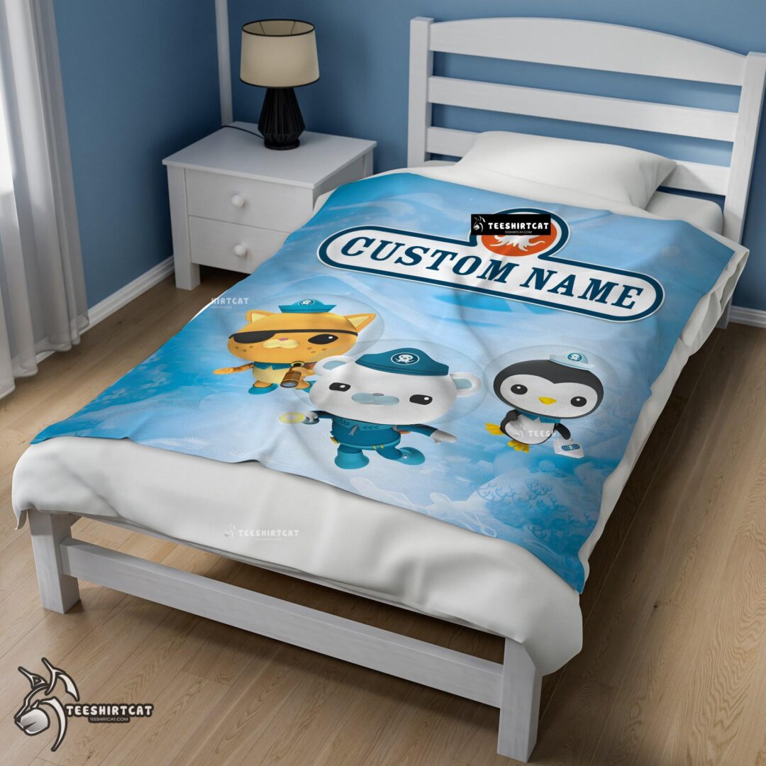 Pretty BBC The Octonauts Velveteen Cute Blanket Fleece Customized Blanket-mk-02