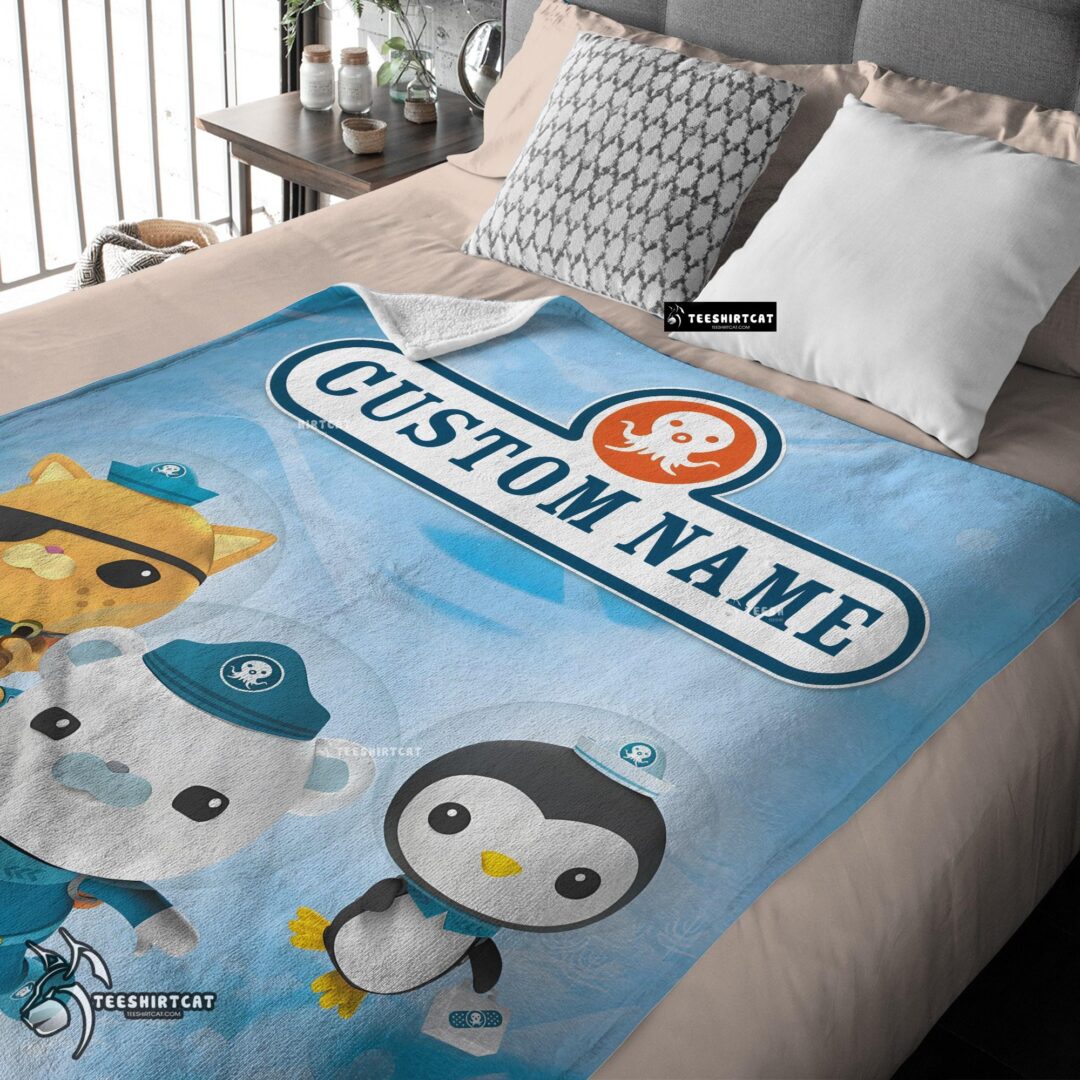 Pretty BBC The Octonauts Velveteen Cute Blanket Fleece Customized Blanket-mk-03