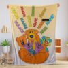Pretty Bear In The Big Blue House Cartoon Blanket Fleece Customized Blanket