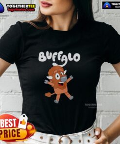 Pretty Buffaloey X Buffalo Bills ladies tee featuring a stylish design perfect for game day and casual wear.