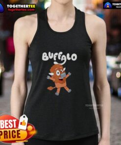 Pretty Buffaloey X Buffalo Bills tank top featuring a vibrant design, perfect for fans and summer outings.
