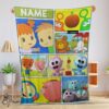 Pretty Cartoon Baby First TV Quilt Velveteen Cute Blanket Fleece Customized Blanket