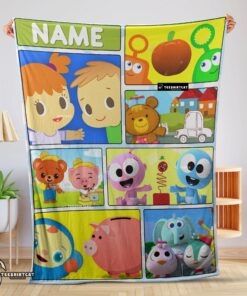 Pretty Cartoon Baby First TV Quilt Velveteen Cute Blanket Fleece Customized Blanket
