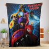 Pretty Cartoon Big Hero 6 Friends Blanket Fleece Customized Blanket