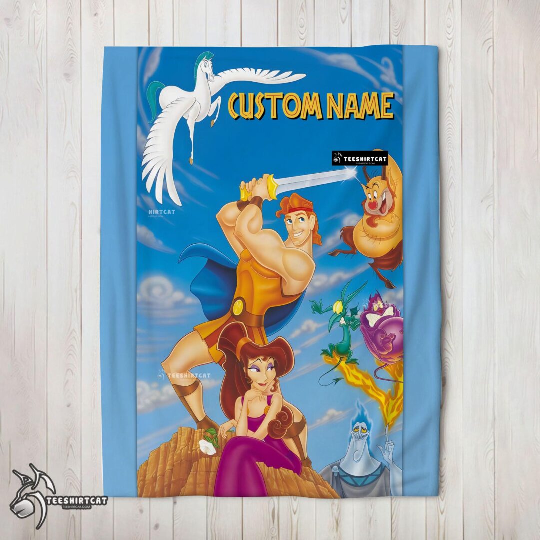 Pretty Cartoon Disney Hercules With Friends Blanket Fleece Customized Blanket