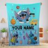 Pretty Cartoon Disney Stitch Super Cozy Blankets Customize Blanket