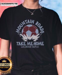 Pretty Colorado Rapids mountain roads on a scenic route, perfect for outdoor adventures. Ladies tee design inspiration.