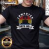Pretty Computer Says No Retro Vintage Sunset T-Shirt featuring a colorful sunset design and playful text.