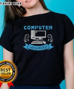 Pretty Computer Whisperer Ladies Tee featuring a stylish design, perfect for tech-savvy women who love fashion.