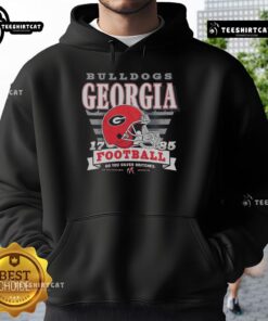 Alt Text: Stylish Pretty Georgia Bulldogs Stripe Splash Hoodie featuring vibrant colors and a comfortable fit for fans.