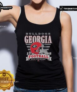 Pretty Georgia Bulldogs Stripe Splash Tank Top featuring vibrant colors and team logo, perfect for game day wear.