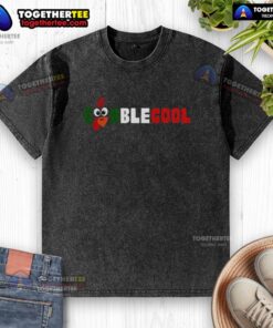 Pretty Gobblegool turkey parody washed t-shirt featuring a fun Gabagool graphic for festive holiday wear.