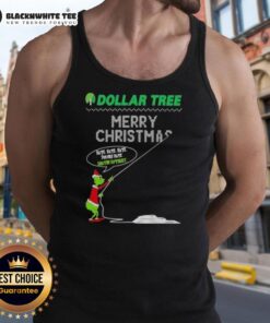 Pretty Grinch tank top from Dollar Tree featuring 'Merry Christmas Hate Hate Hate' design, perfect for holiday cheer.