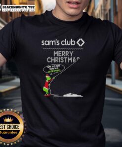 Pretty Grinch X Sam's Club Merry Christmas T-Shirt featuring 'Hate Hate Hate, Loathe Entirely' graphic design.