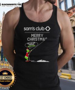 Pretty Grinch X Sam's Club Merry Christmas tank top featuring 'Hate, Hate, Hate, Double Hate, Loathe Entirely' design.