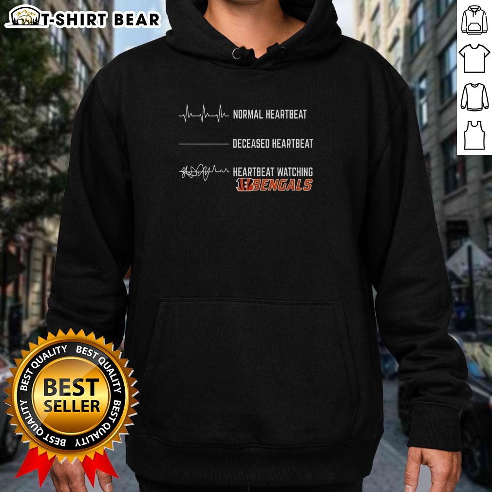 Pretty Heartbeat Watching Cincinnati Bengals Hoodie Stylish Pretty Heartbeat Watching Cincinnati Bengals Hoodie in vibrant colors, perfect for game day and Bengals fans.