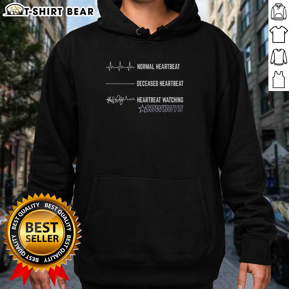 Pretty Heartbeat Watching Dallas Cowboys Hoodie